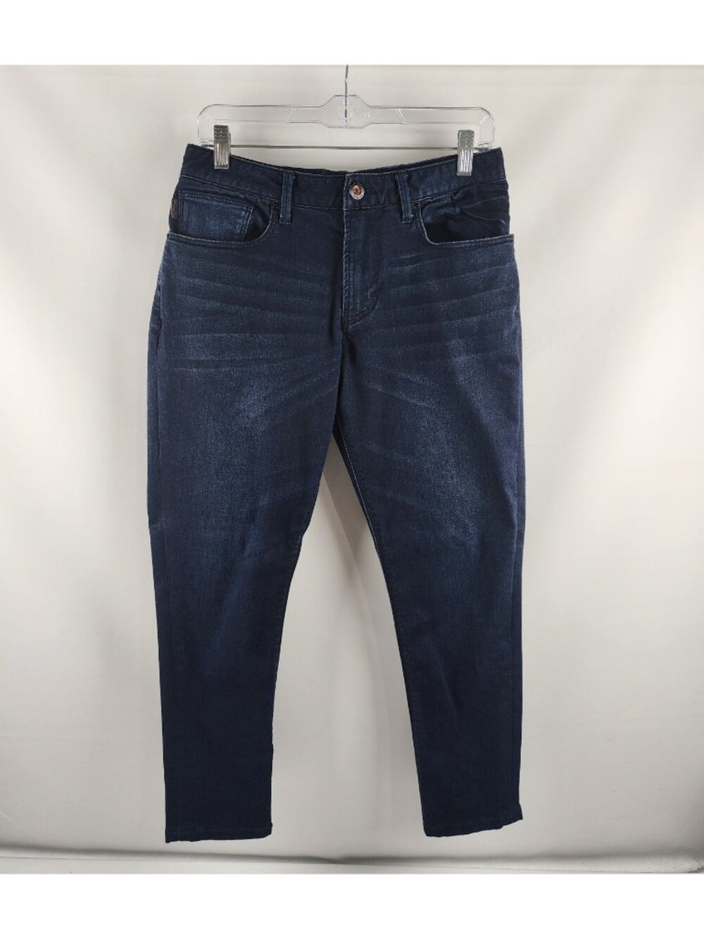 Emporio Armani Jeans Mens 31x27 Blue Slim Denim 7VIJ06 IDUAZ